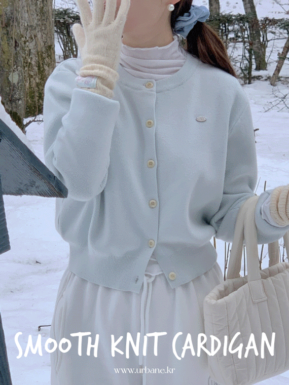 어베인 ✨극찬후기 5만장돌파!💕URBANE MADE💕 스무드 라운드 캐시미어 니트 가디건 (7c) /연말룩