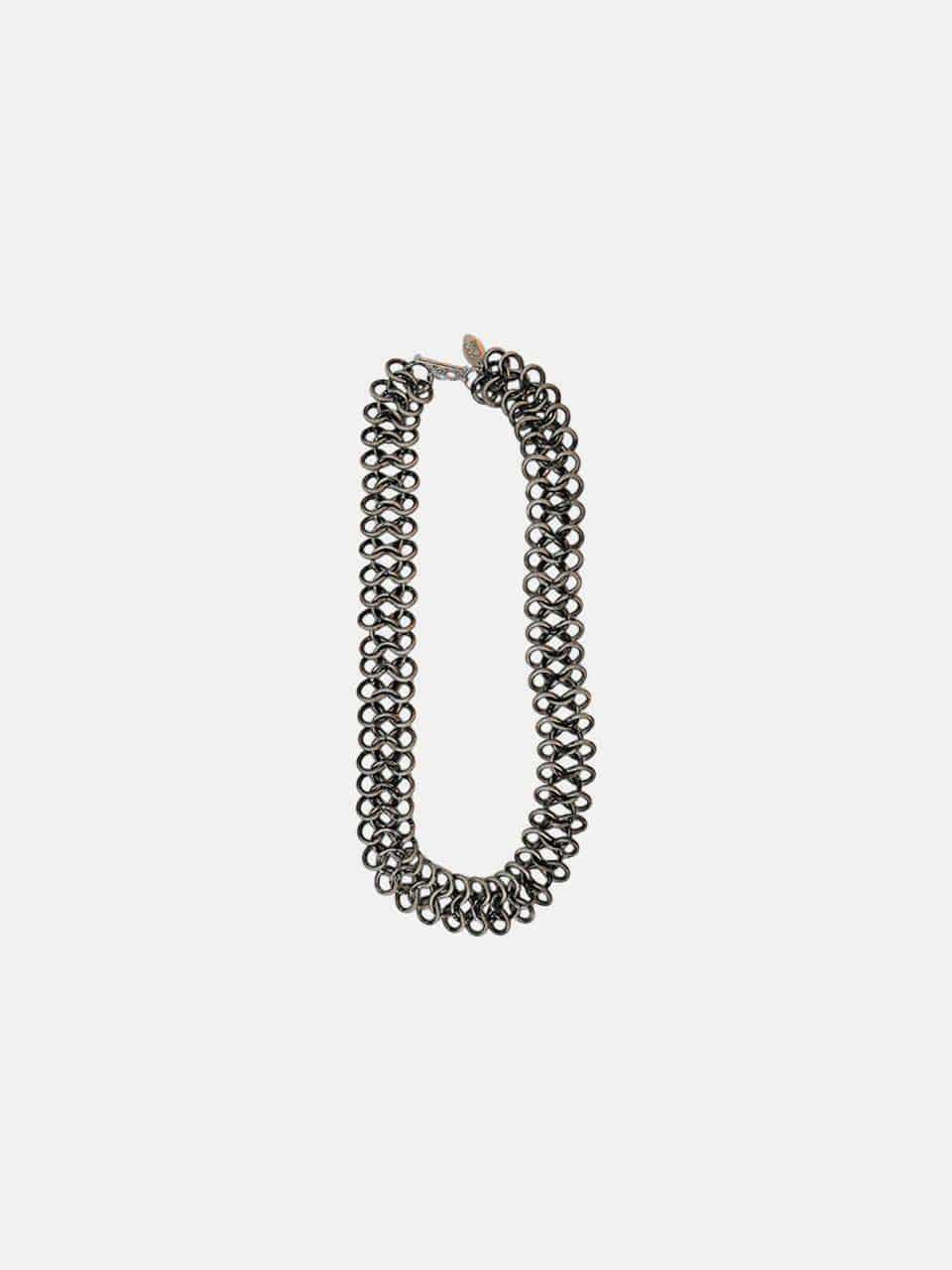 ANTIQUE PATTERN NECKLACE BRASS