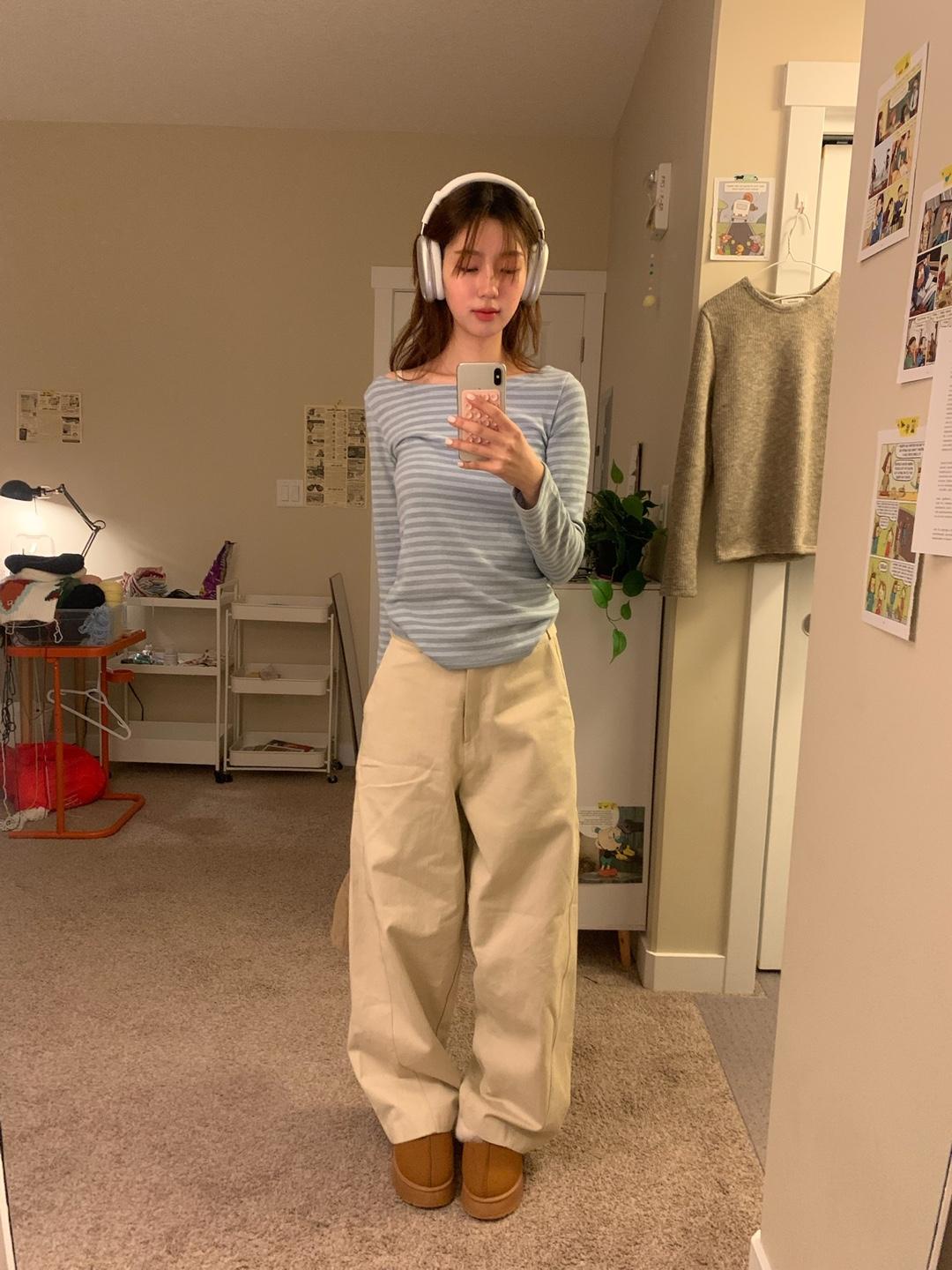 보우아카이브 back side button pants
