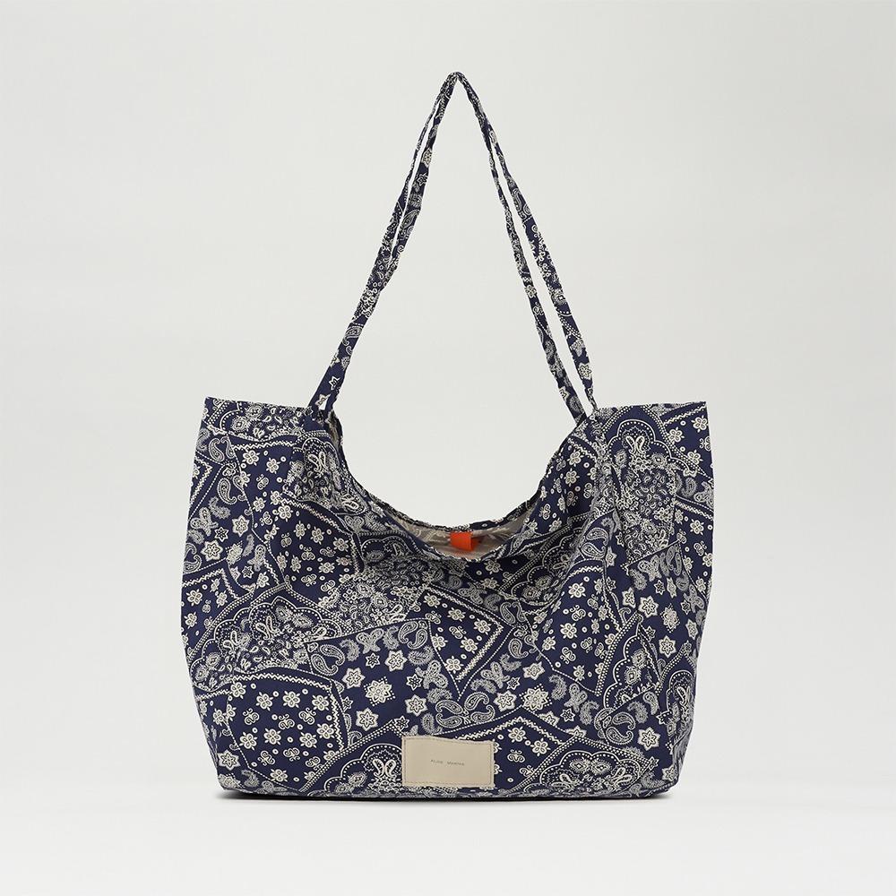 Paisley Eco Bag · 페이즐리 에코백 · Navy