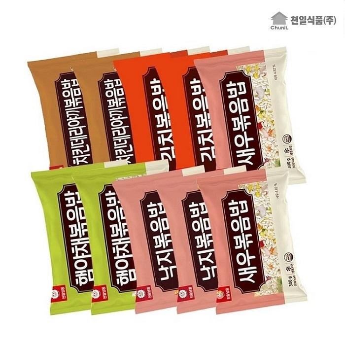 [티몬] [몬스터데이] 15%쿠폰 천일볶음밥 BEST 제품 10봉 기획전 / 햄야채 김치 낙지 새우 닭갈비 데리야끼 중화볶음밥