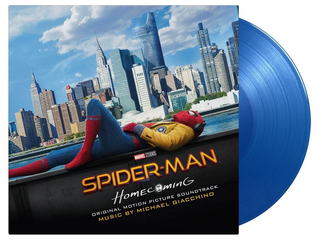 Michael Giacchino Spider-man Homecoming OST MOV ltd #d 180GM BLUE VINYL LP pop-up g/f sleeve