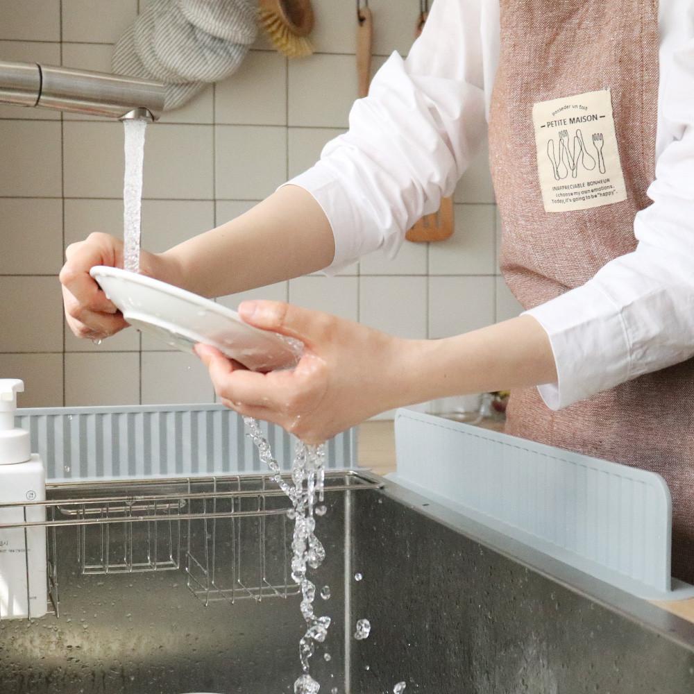 미리 실리콘 싱크대 물막이 설거지 물튀김방지 MR-302