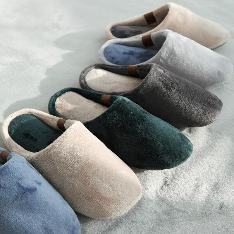 더블 소프트 극세사 거실 실내화 여성용, 남성용 4colors