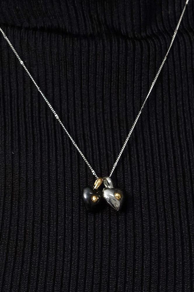 HEART IN HEART NECKLACE (7colors) AN322015