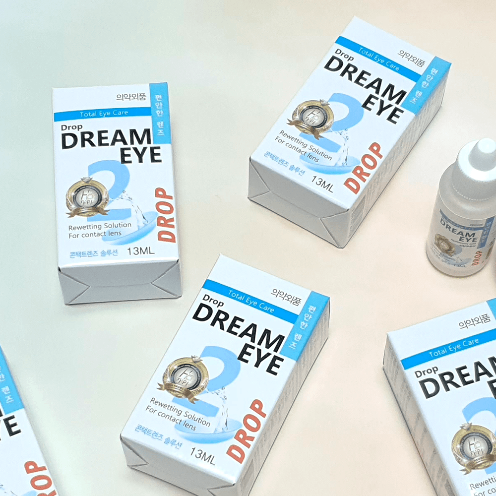 히알루론산 드롭 렌즈 보습액 13ml 4개 원데이 콘택트 소프트 하드 드림 렌즈액