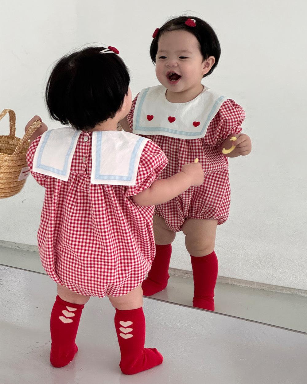 하트세일러 체크 슈트
