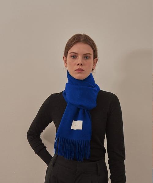 LAMBS WOOL 100 MUFFLER [ROYAL BLUE]