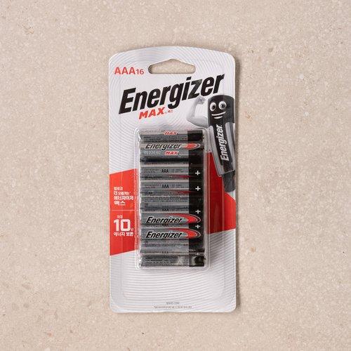 30%DC 14,950→10,450 [에너자이저] 맥스 AAA형 건전지 (16입)