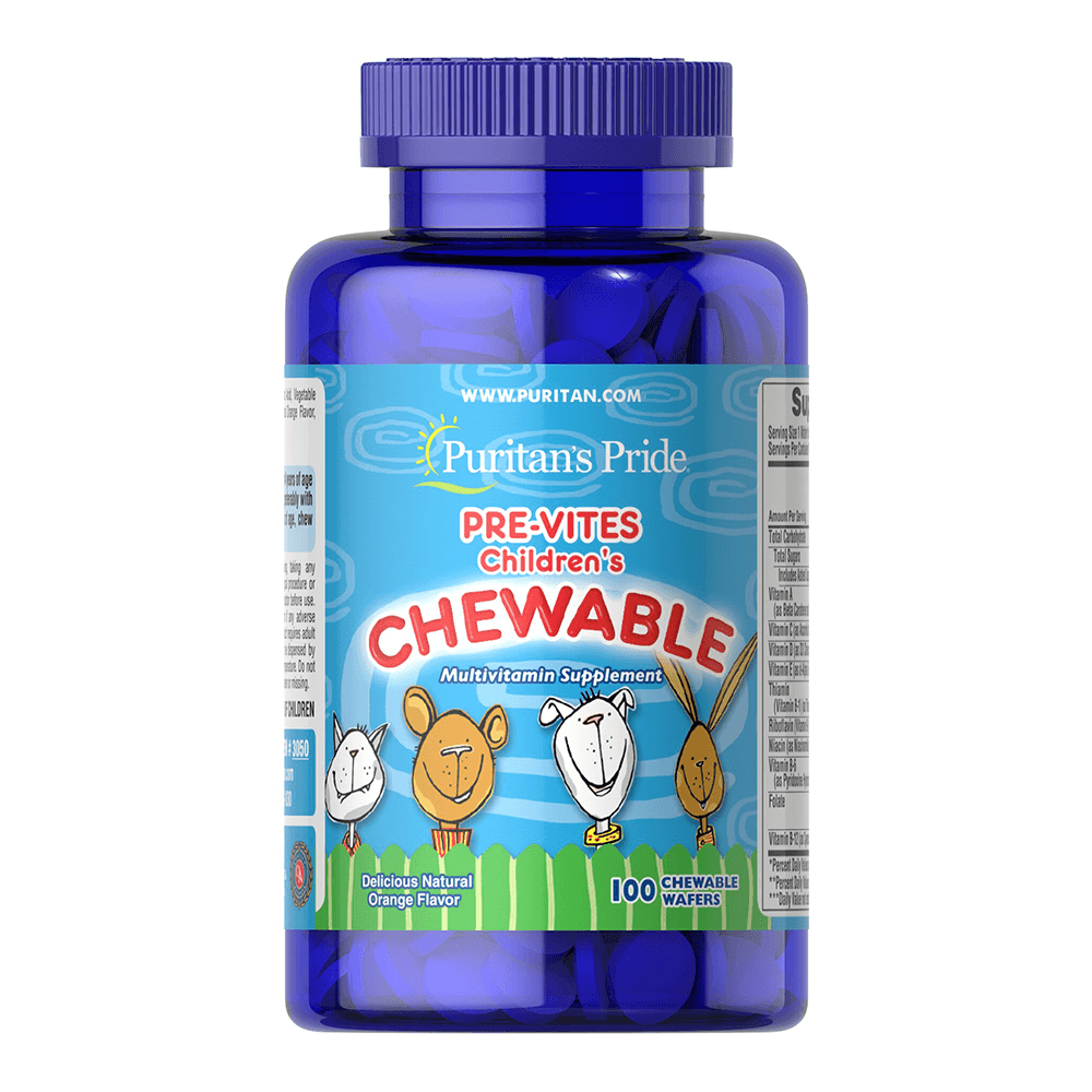 퓨리탄프라이드 프리바이트 키즈 츄어블 멀티비타민 (100정/3개월)[한국공식수입]
