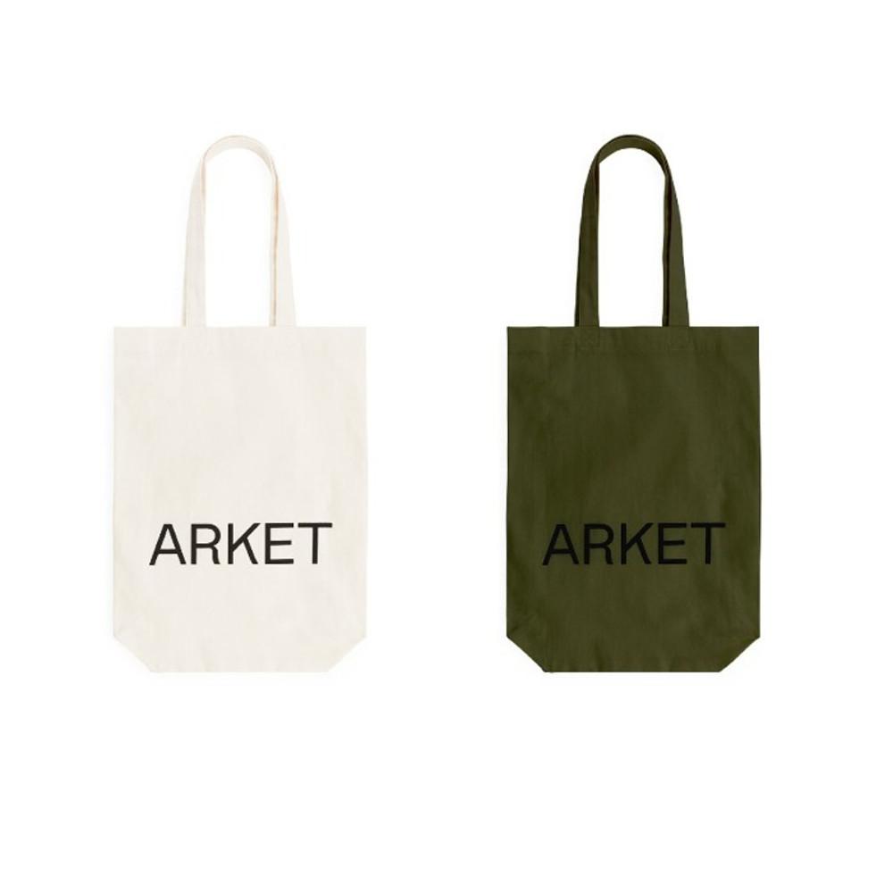 아르켓 에코백 ARKET 캔버스 토트백 숄더백 1021124-001 화이트 002 그린 005 블랙 HH