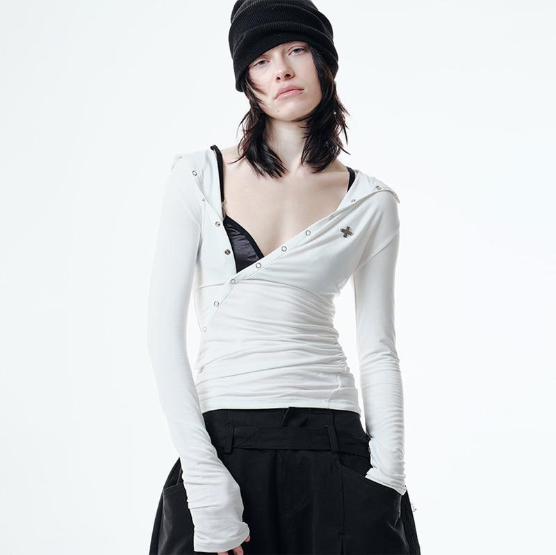 (2월 15일 순차배송)RO DRAPED HOODIE (WHITE)