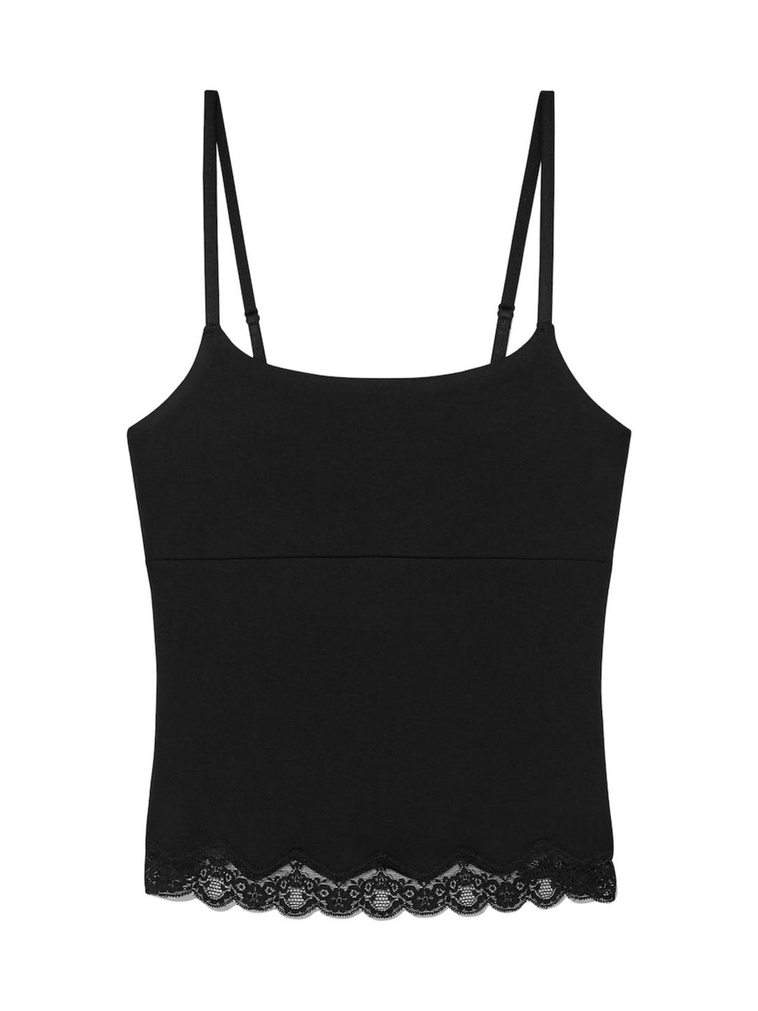 [2/12~] HEART LACE CAMI (BLACK)