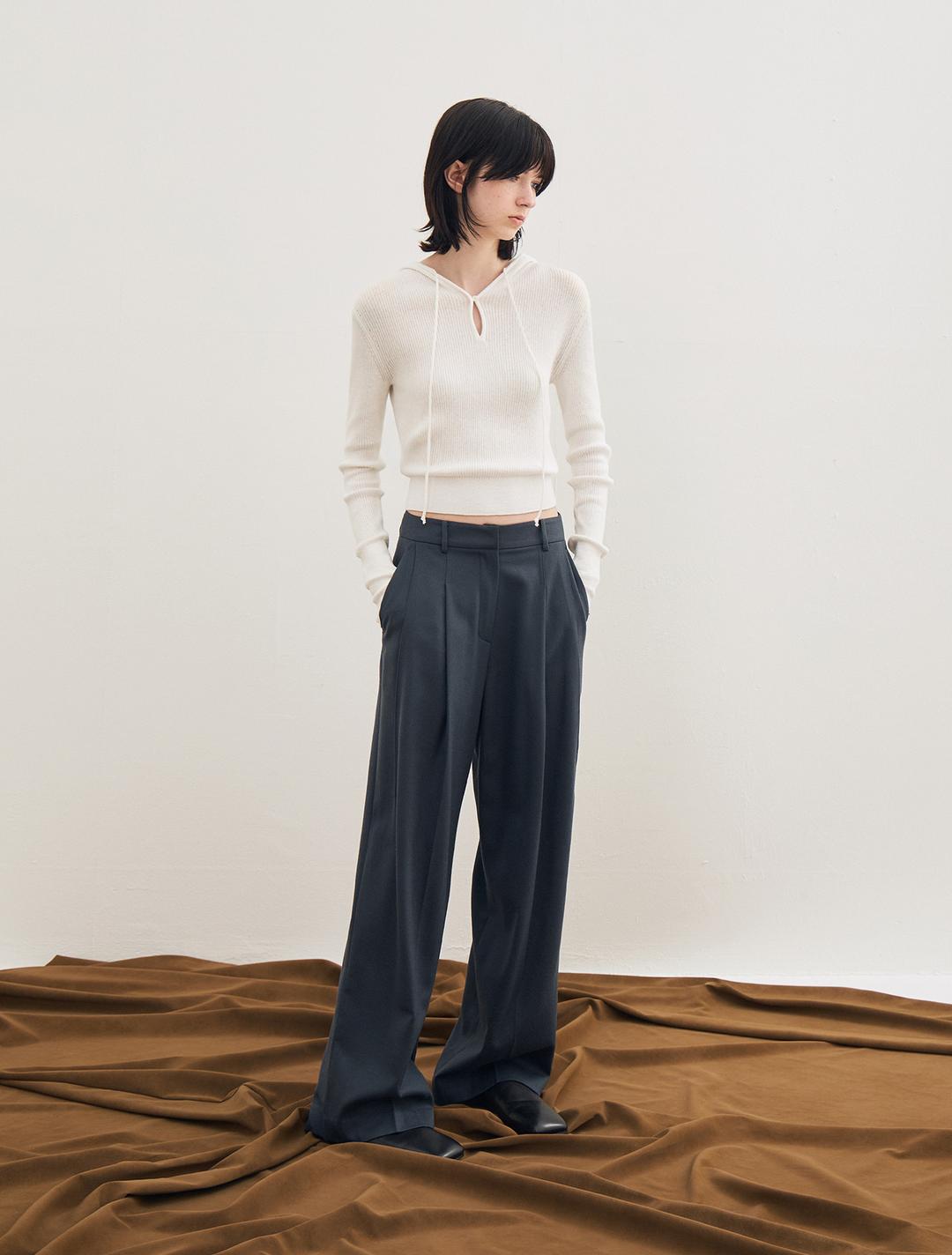 소프트 모달 니트 후디 (아이보리)