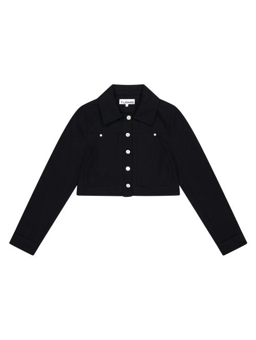 POCKET DETAIL TRUCKER [BLACK]