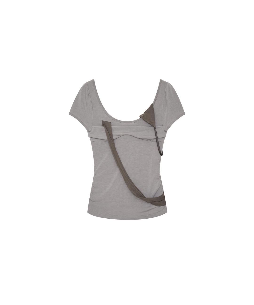 (4.1 Pre-Order) Peek-a-boo Top Warm Gray