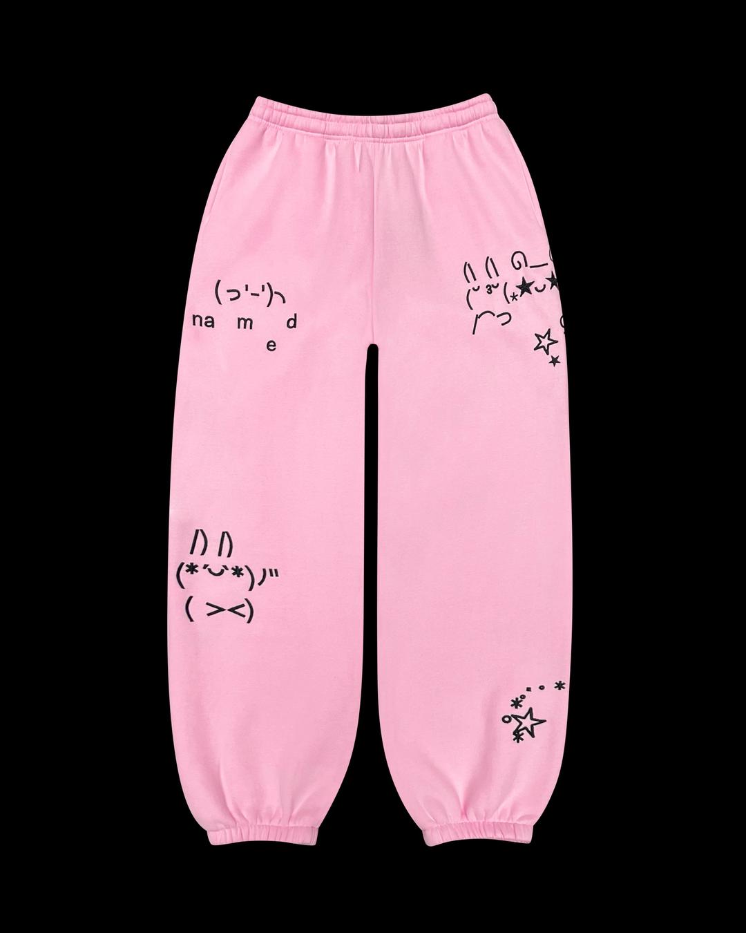 MALFUNCTION SWEATPANTS BABY PINK - XS