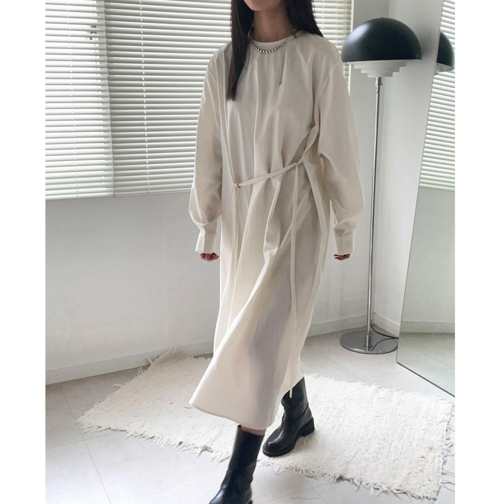 스트링 오버핏 롱 원피스 (3color)