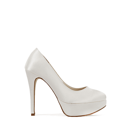 슈즈드블랑 새틴 둥근코웨딩슈즈 12cm 12SU