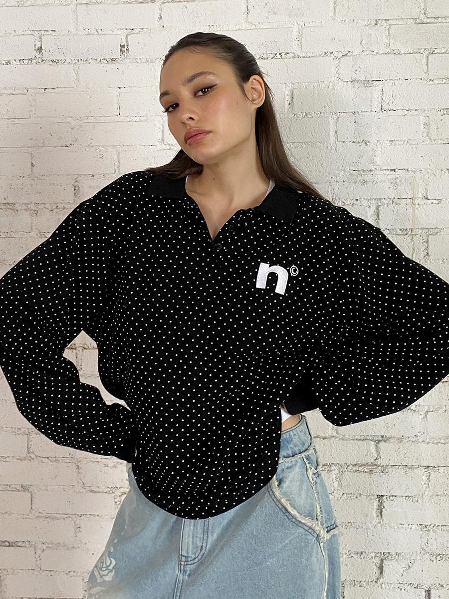 WING RUGBY SHIRT BLACK