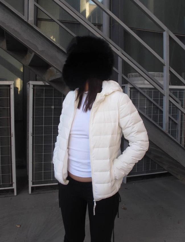 티크 후드 경량 방수 오리털패딩 (2color)