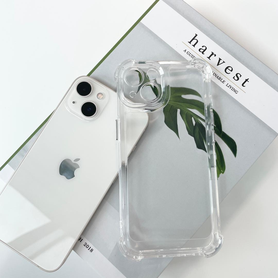 우아디 변색없는 풀커버 범퍼케이스 젤리 하드 클리어 아이폰케이스