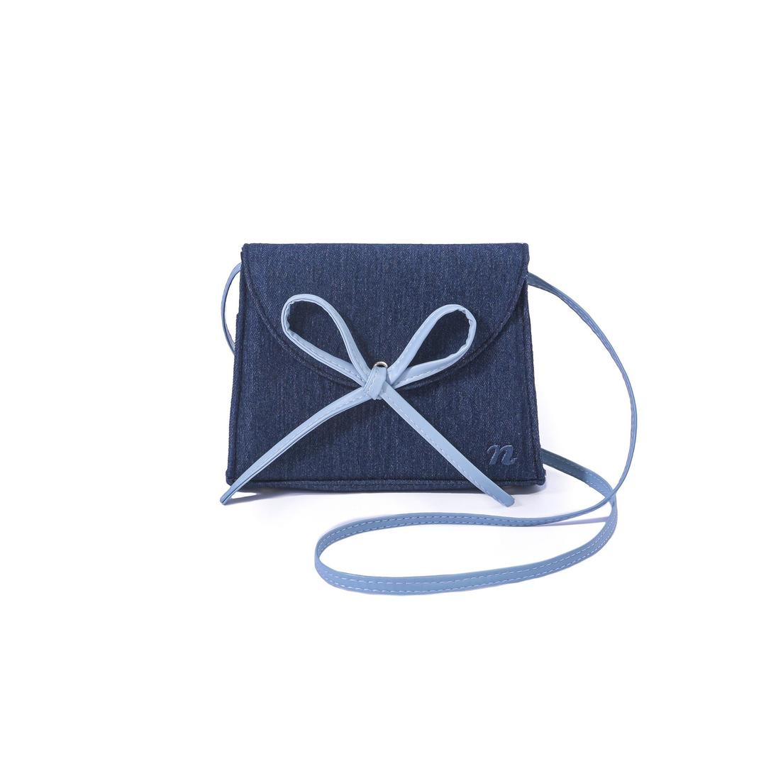 Ribbon Handbag - Denim