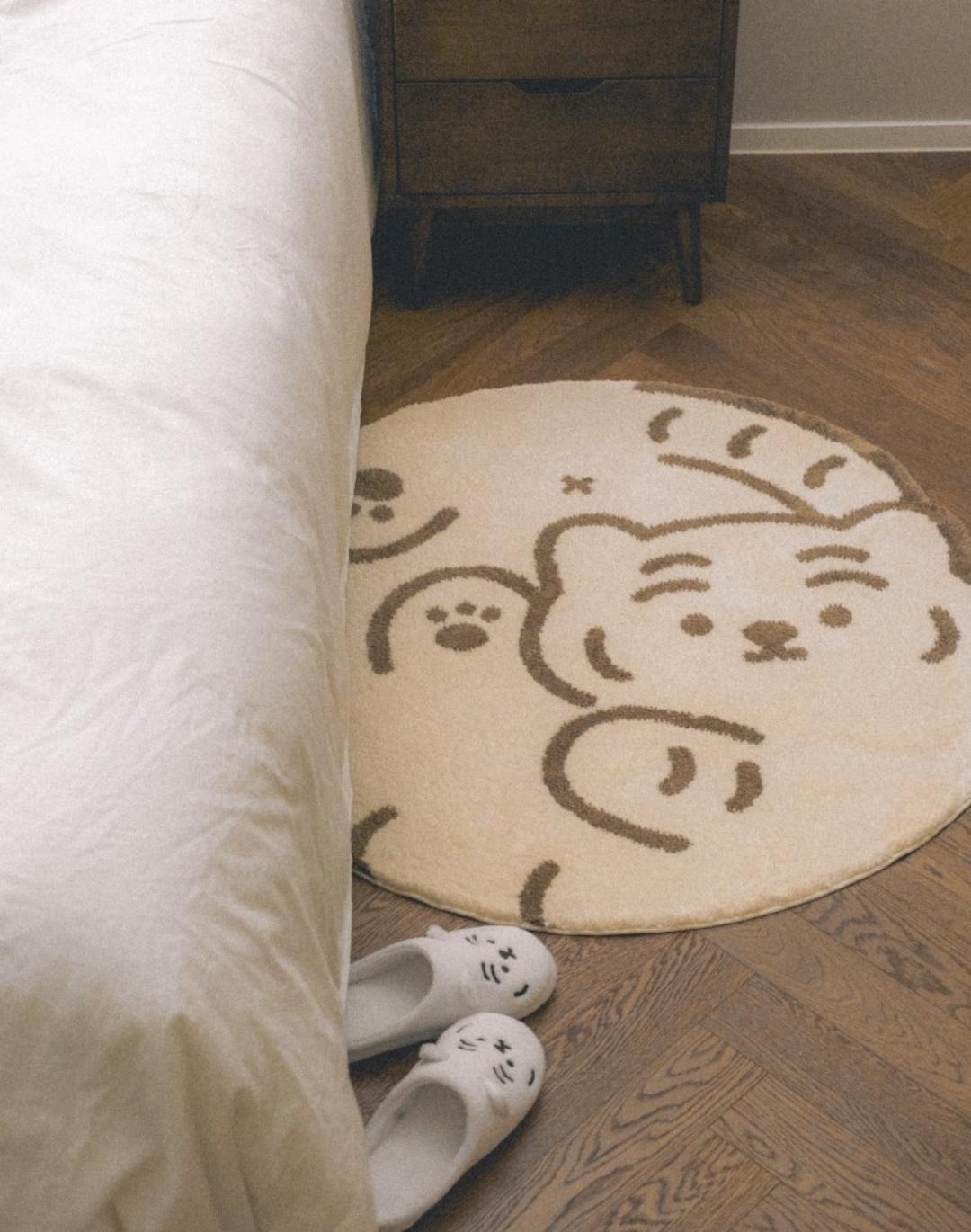 무직타이거 발라당 뚱랑이 대형 러그 2종