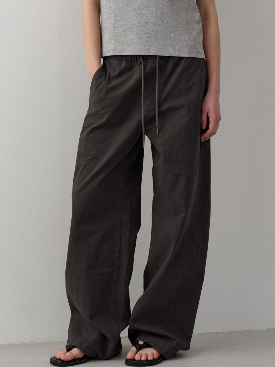유틸리티 밴딩 팬츠_charcoal