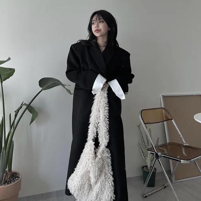 [MOTD MADE] 울 커프스 롱 코트 (3COLOR)BK