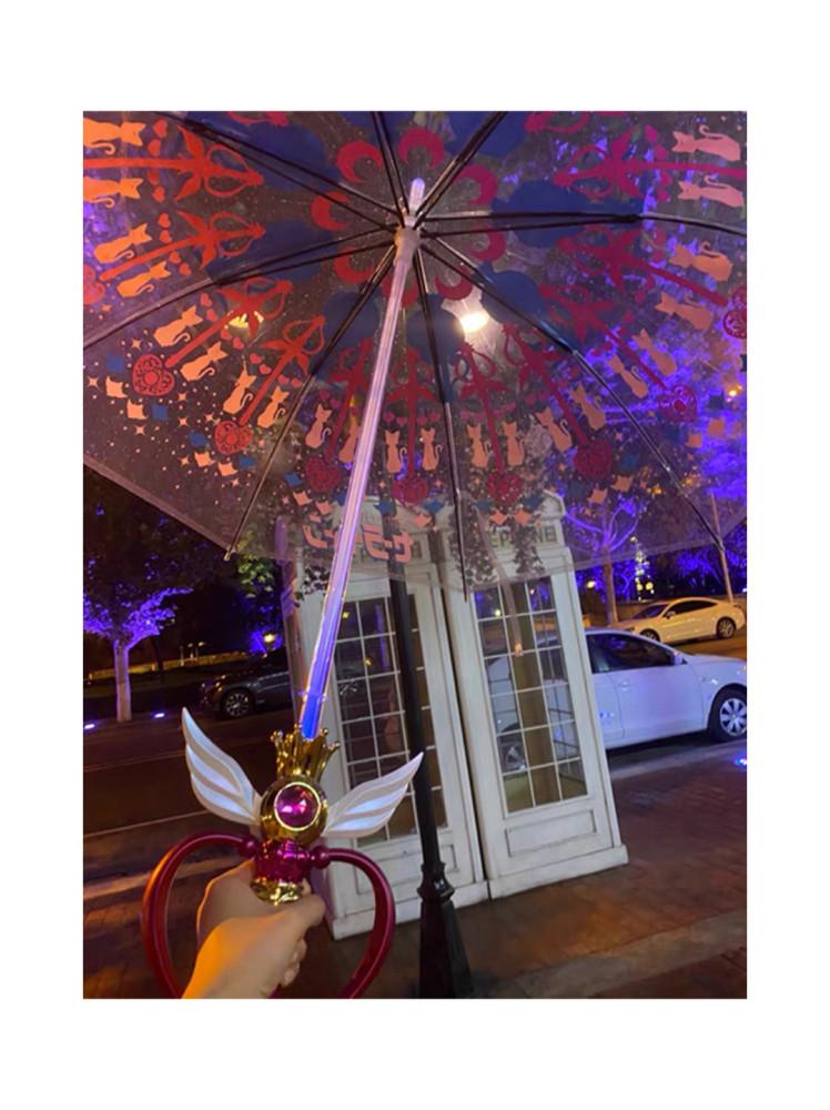 세일러문 요술봉 우산 투명 특이한 장우산 굿즈