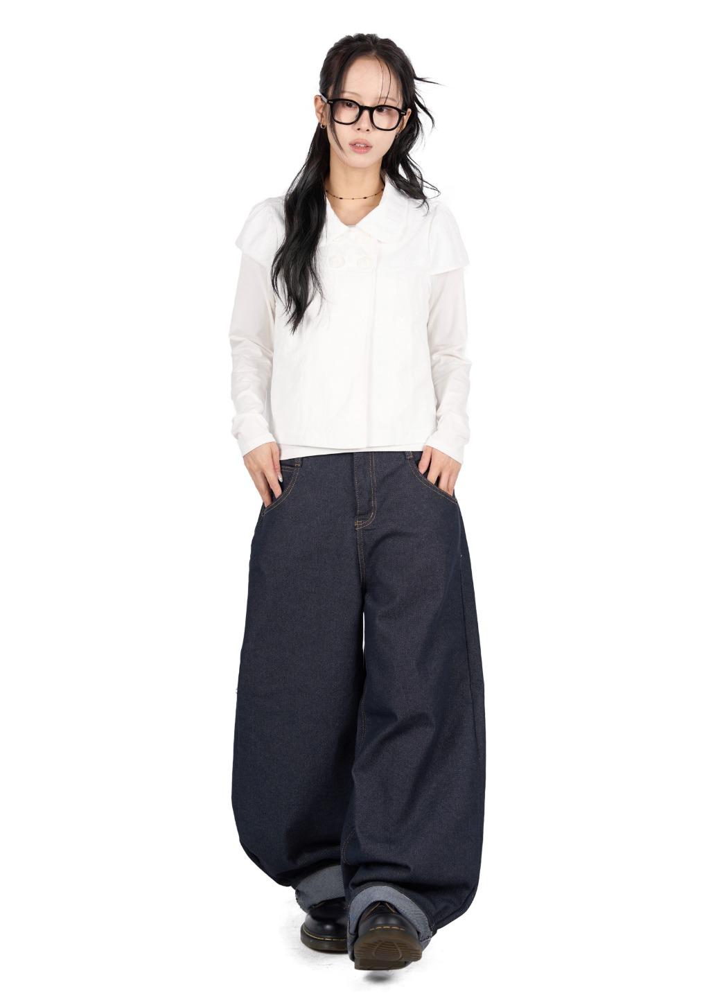 릿킴 LONG TIE RAW JEANS*일주일 소요*
