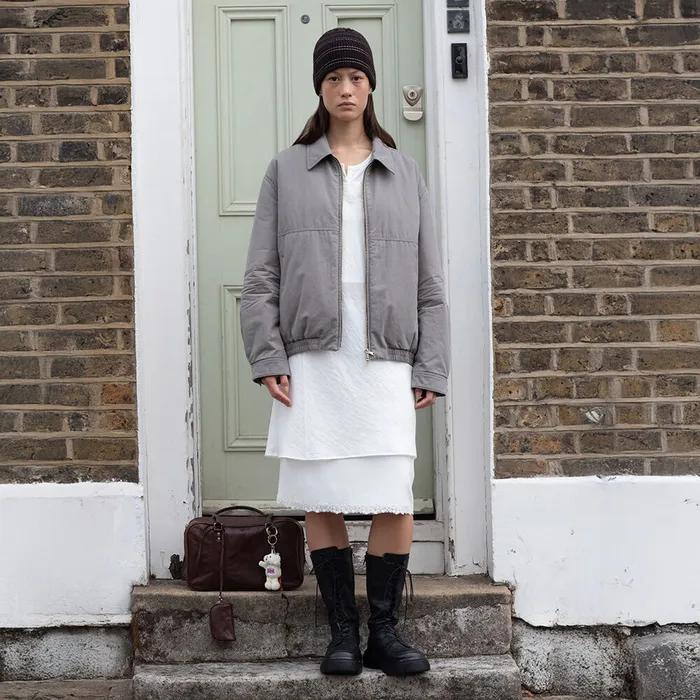 WASHED COTTON JACKET_KHAKI BEIGE_LC253JK04I3