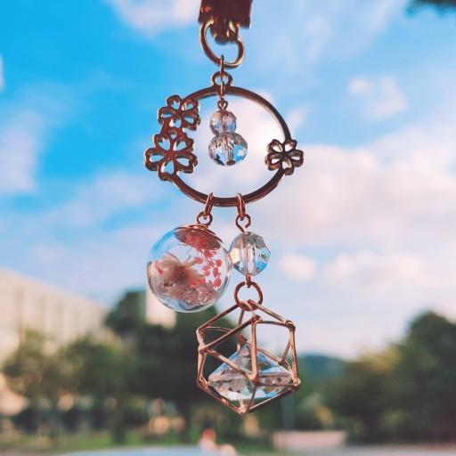 유리꽃 썬캐쳐 키링