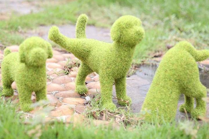 [해외] 인조잔디 댕댕이 테라스 강아지 인테리어소품 오브제 킁킁