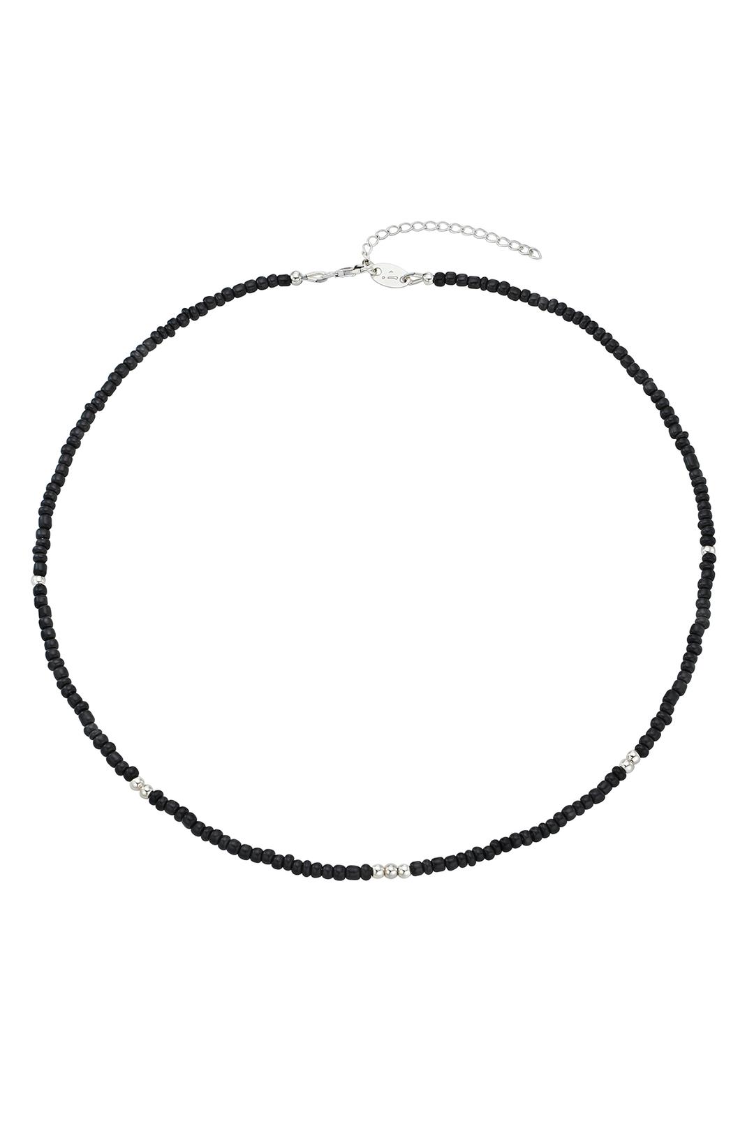 Beads necklace (black)
