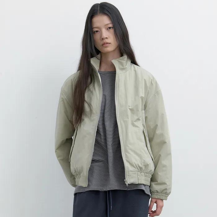 미니멀 볼륨 패딩 자켓 (샌드베이지)