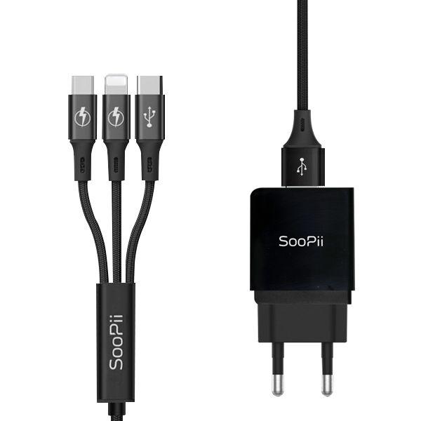 수피 18W 3A 3in1동시 고속 멀티충전기 GS-551S07QC