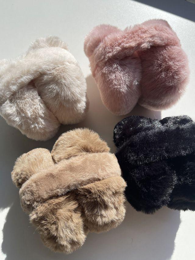 [1+1할인] 접이식 밍크 귀마개 귀도리 겨울 퍼귀마개