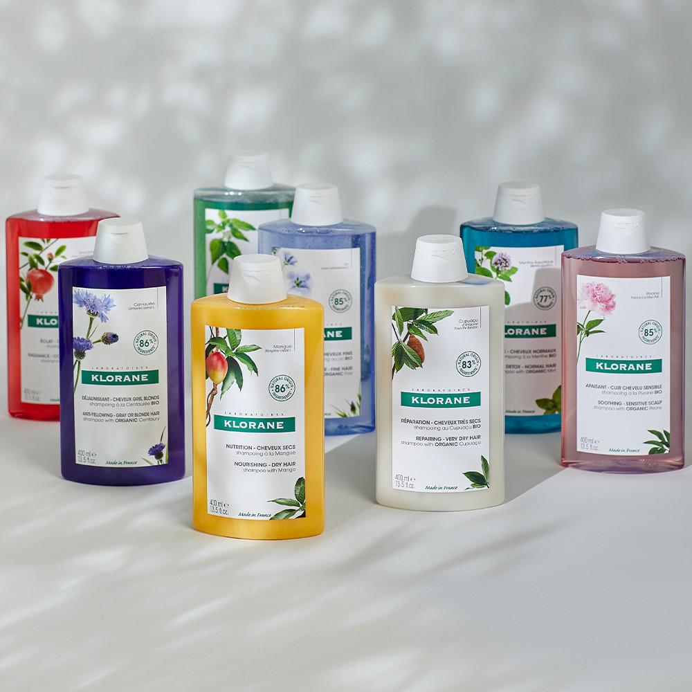 [클로란] 샴푸 400ml x 택 2개 (네틀 퀴닌 피오니 아쿠아민트 시트러스 망고)