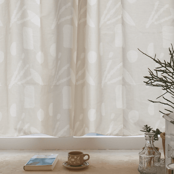 [직선 세 개] 패턴 한폭 커튼