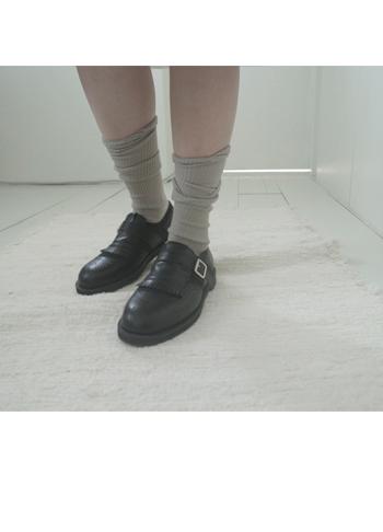 pastel ribbed long socks (7c)