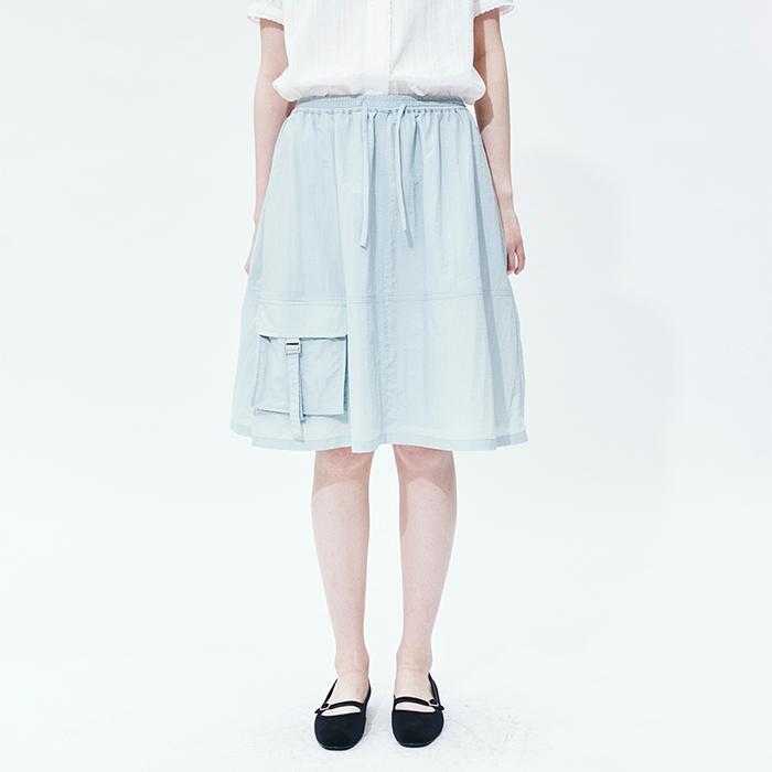 banding cargo flare skirt(womens) mint