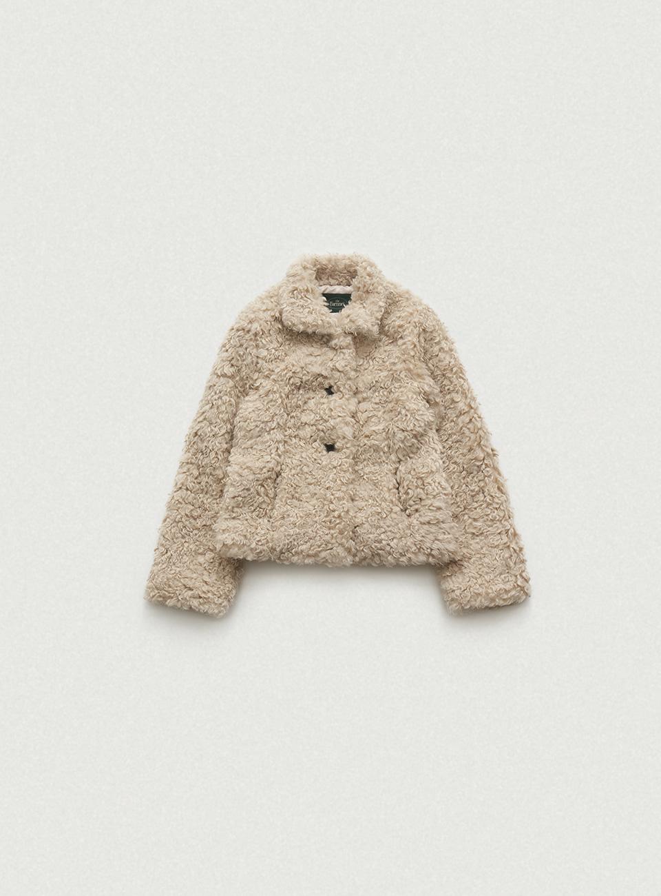 Beige Bouffant Eco-Fur Jacket [12월 중순 순차 배송]