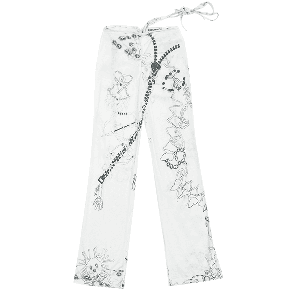 LISA STRING PANTS IN WHITE