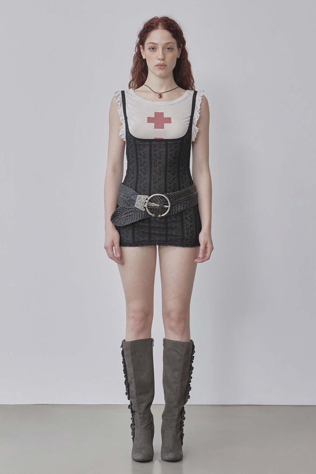Cottage Mini Slip Black