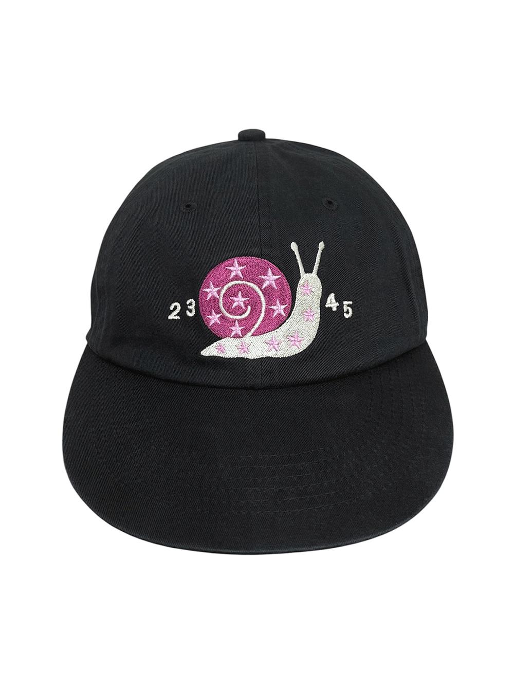 Snail Washed Cap Black