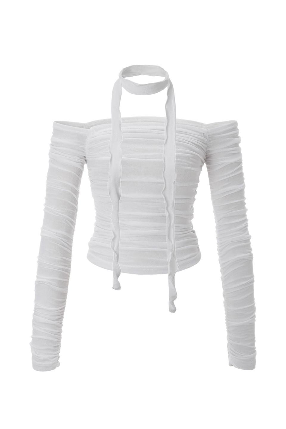 (3rd re-order) Shirring Scarf Top