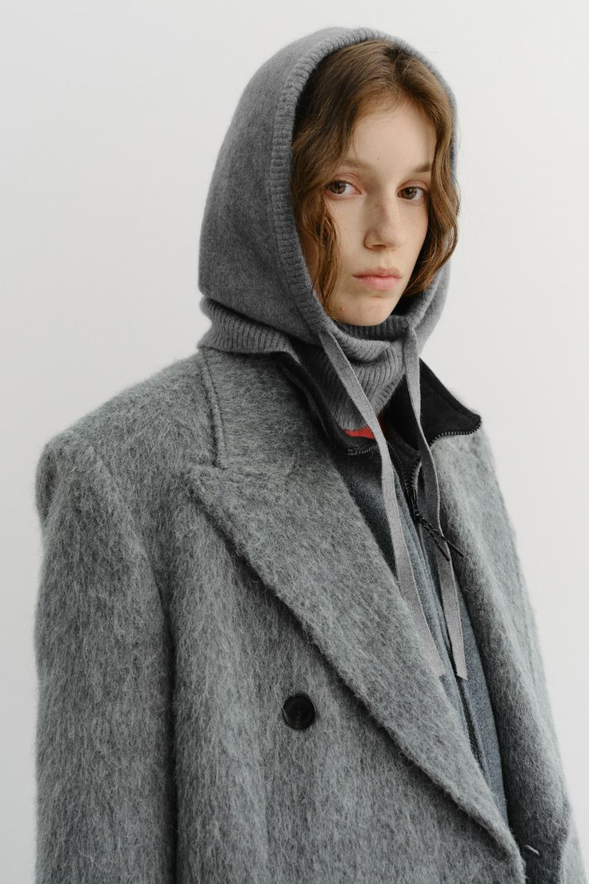 [HOLIDAY] HOODY BALACLAVA MELANGE GREY