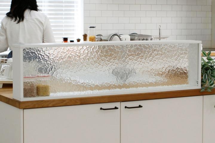 블리 LPM 아쿠아 유리 주방 인테리어 파티션 400/600/700/1000/1200